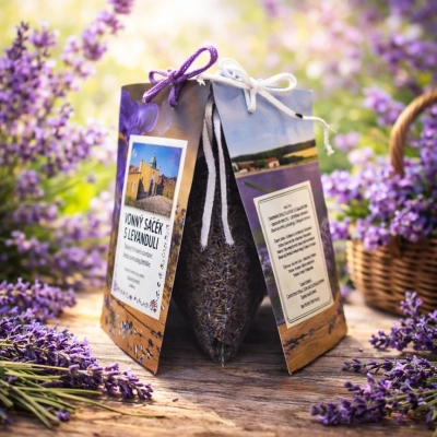 Pytlíček s levandulí , organza, 25 g - buchlov 